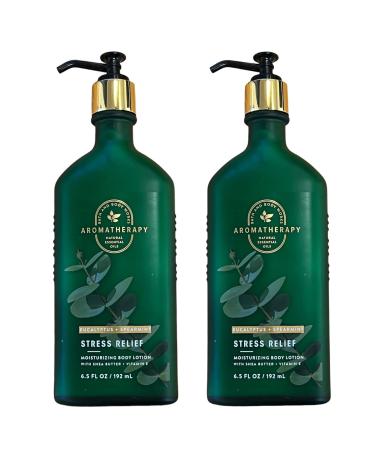 Bath and Body Works Stress Relief Eucalyptus Spearmint Gift Set of 2-6.5 Ounce Moisturizing Body Lotion with Shea Butter and Vitamin E - Buy Online on GoSupps.com