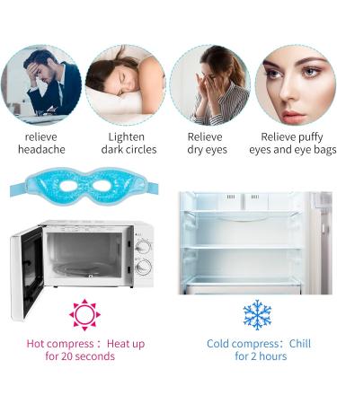 Ruggito Cooling Eye Mask - Reusable Gel Eye Mask for Cold Therapy Swollen Eyes & Headaches - International Shipping - Buy Online on GoSupps.com