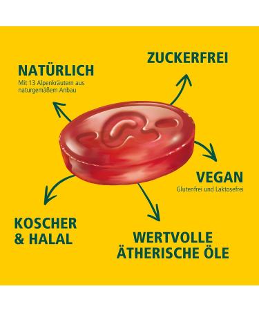 Ricola Cranberry Herbal Candies 50g Sugar-Free Vegan Swiss Treats with 13 Alpine Herbs - Buy Online on GoSupps.com