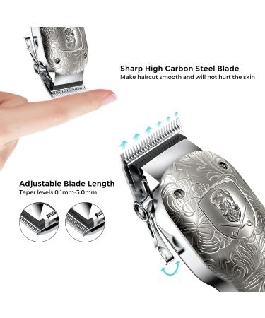 Hair Clippers 2 Set Cosicosy Electric Hair Trimmer Grooming Kit for Men Professional Cordless Hair Cutting Beard Trimmer Rechargeable with LCD Display Hair Shaver for Men Kids Barbers Silver - Buy Online on GoSupps.com