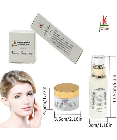 Collagen gel and collagen cream set 50g cream 50ml gel moisturizing antiaging skin smoothing elitzia ETCC03 - Buy Online on GoSupps.com