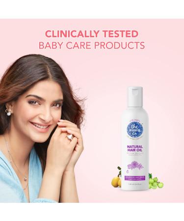 The Moms Co. Natural 10-in-1 Baby Hair Oil with Argan Oil, Marula, Avocado, Bhringraj Oil, and USDA-Certified Organic Amla Oil - 100ml - Buy Online on GoSupps.com