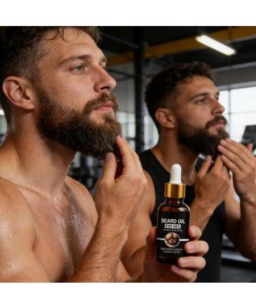 Beard Care Oil - 50ml Non-Sticky Moisturizing and Nourishing Conditioner - Beard Oil Conditioning Drops - For Dad Grandad Son Lover Family Friends Adults - Buy Online on GoSupps.com
