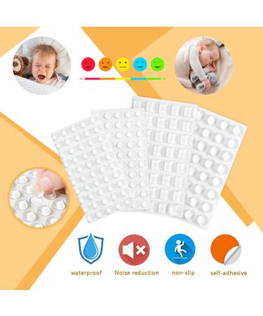 Dimiff Rubber Buffer - Self-Adhesive 100stk 10mm Height 3mm | Transparent Elastic Nips for Glass Plates Doors Cupboards & More - Buy Online on GoSupps.com