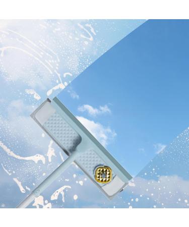 Window Squeegee with Extension Pole - Professional Window Cleaner Telescopic Squeegee | Rotatable Lightweight Professional Squeegee for Cleaning Wall Ceiling Window and Corners Blue - Buy Online on GoSupps.com
