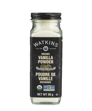 Watkins Gourmet Organic Spice Jar Vanilla Powder Non-GMO Kosher 96 g