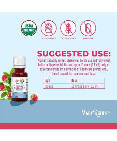 MaryRuth Organics USDA Organic 40 Womens Probiotic Liquid Drops | Probiotics for Digestive Health | Stress-Related GI Issues | Occasional Gas Relief for Adults | Vegan | Dairy Free | 30 Servings Women 40+ - Buy Online on GoSupps.com