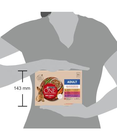 PURINA ONE MINI Beef Chicken Lamb 10x85g Adult - Buy Online on GoSupps.com