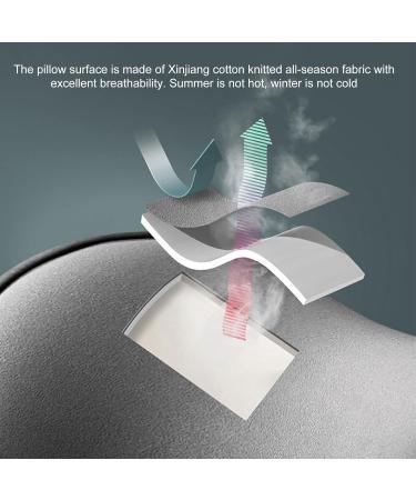 Auto-Snack Pillow - Adjustable Memory Foam Car Headrest Breathable & Removable Cover for Driving Office & Gaming (Black) - Buy Online on GoSupps.com