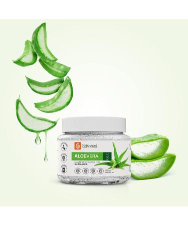 Krishna's Aloe Vera Gel 250g | Pure Non-Sticky Soothing Gel for Skin Body & Hair | Enriched with Vitamin C & E for Dark Spots & Acne - Buy Online on GoSupps.com