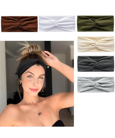 Elastic Soft Headbands For Women Vintage Headwraps Fashion Cross Knot Hair Scarf Hair Accessories (UNIQUE)
