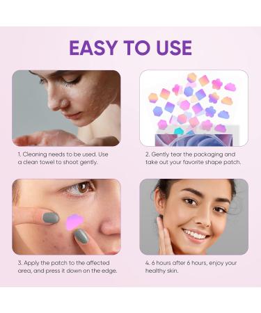 Senhorita 144Pcs Colorful Hydrocolloid Acne Patches with Green Algae Extract & Tea Tree Oil - Cover, Reduce Zits, Pimples, Blemishes - 144 Count - Buy Online on GoSupps.com