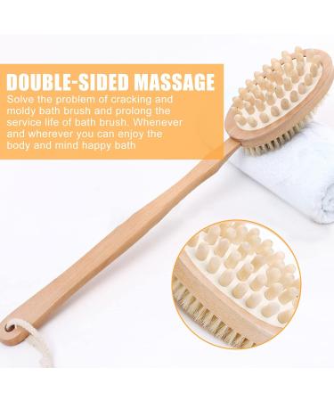 8 Pack Natural Boar Bristle Dry Brushing Body Set for Cellulite Massage and Lymphatic Drainage - Buy Online on GoSupps.com