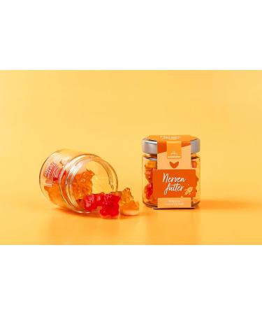  naschlabor Nerve Food 2 Pack | The Perfect Kit for Weak Nerves | Jelly Bears Stress Relief 270g Fruit Gum | Exam or Back to School Gift - Buy Online on GoSupps.com