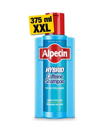 Alpecin Hybrid Shampoo 1x 375ml | Natural Hair Growth Shampoo for Sensitive and Dry Scalps | Energizer for Strong Hair | Hair Care for Men Made in Germany