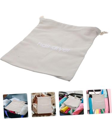 Beatifufu 4pcs Hair Dryer Storage Bag Hair Accessories Hairdryer Travel Blow-dryer Bag Fryer Fabric Light Grey - Buy Online on GoSupps.com
