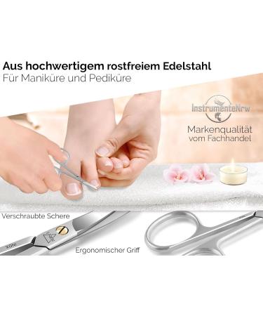 Professional Stainless Steel Nail Scissors - Rounded Tips Extra Sharp & Curved - 8 cm Pedicure Manicure Tool for Precision Cutting - Buy Online on GoSupps.com