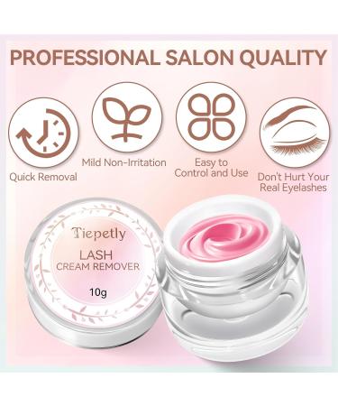 Eyelash Extension Remover - 10g Rose Scent | Gentle Formula with Eye Pads & Micro Brushes | Low Irritation for Sensitive Skin - Buy Online on GoSupps.com
