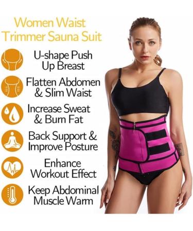 HKDYWTNB Back Brace Lumbar Support Shapewear Compression Invisible Body Shaper Waist Cincher Trainer Corset Tummy Waist Belt X-Large Purple - Buy Online on GoSupps.com