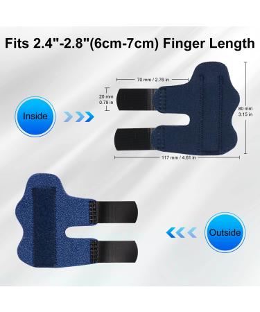 Supegar Adjustable Trigger Finger Rail 3-Pack - Reusable Finger Rails for Index Medium Ring Fingers - Removable Aluminum Bracket in Black Blue Red - Buy Online on GoSupps.com