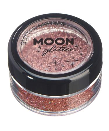 Moon Glitter Holographic Glitter Shakers 100% Cosmetic Glitter for Face Body Nails Hair and Lips - 0.17oz - Rose Gold - Buy Online on GoSupps.com