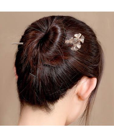Vintage Ginkgo Leaf Hair Chopsticks - Retro Hairpin Barrette & Hair Stick for Elegant Hair Decor - Buy Online on GoSupps.com