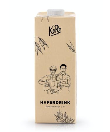KoRo - Boisson l'avoine Barista 1 L - Vegan - Sans gluten - Sans sucre raffin