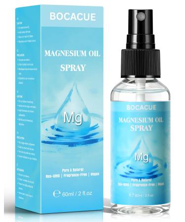 Pure Magnesium Oil Spray Topical Magnesium Chloride for Muscle Relief & Leg Cramps Mineral Magnesium Spray for Sleep & Relaxation Extra Strength Fast Absorbing (2 fl oz) 2 Fl Oz (Pack of 1)