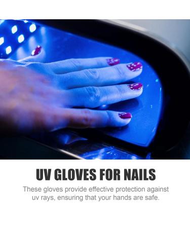 Beavorty 4 pairs UV Nail Gloves UV Protection Gloves Anti UV Gloves Salon Manicure Gloves - Buy Online on GoSupps.com