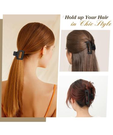 Shinowa 3 Pack Hair Claw Clips - Non-slip Matte Hair Clips for Women - Strong Hold Jaw Clip Set for Thick & Thin Hair - Black Assortment - Buy Online on GoSupps.com