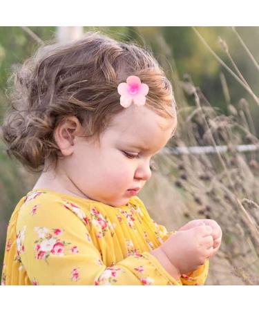 Hair Clips Flower | Hawaiian Flower Cute Hair Clip Strong Hold Hair Clips Flower Hair Accessories For Women & Girls For Thick & Thin Hair Gradient pink and purple - Buy Online on GoSupps.com