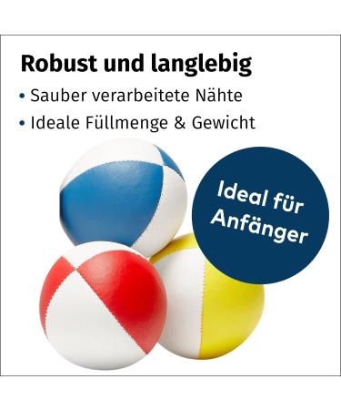 Professional Juggling Balls 3 Set | Beginner-Friendly with Instructions | Millet-Filled for Comfort - Buy Online on GoSupps.com