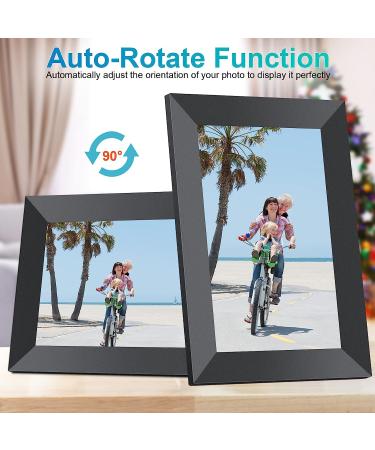 Frameo 10.1 Inch WiFi Digital Picture Frame | 1280x800P IPS Touch Screen | 16GB Storage | Video Clips & Slide Show | Instant Photo Sharing via Free APP - Buy Online on GoSupps.com