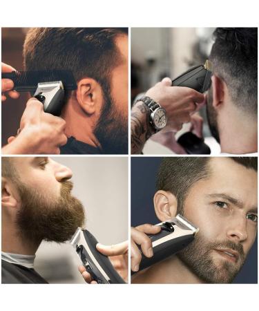 Hair Clippers for Men Professional Cordless Hair Clippers Haircut Kit Mens Hair Clippers Haircut Beard Trimmer Hair Cutting Set for Men Rechargeable LED Display Beard Trimmer for Men (Black) - Buy Online on GoSupps.com