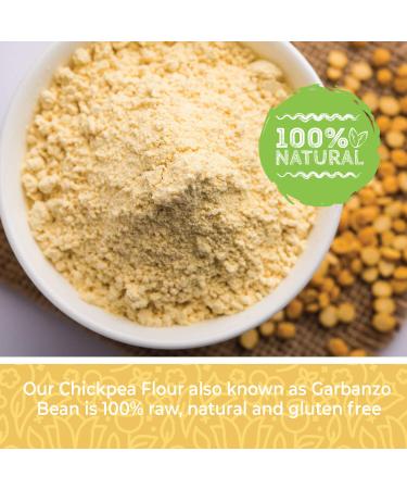 Chickpea Flour 2lbs - Stone Ground Garbanzo Bean Flour | Gluten-Free, Non-GMO, Vegan - Buy Online on GoSupps.com