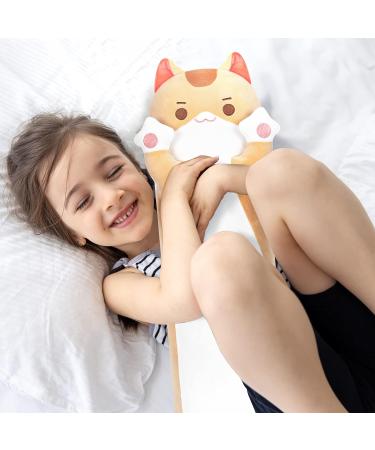 Buy Mewaii 90cm Soft Orange Kitten Plush Toy - Cuddly Stuffed Animal Pillow Gift for Kids (3+ Years) - Buy Online on GoSupps.com