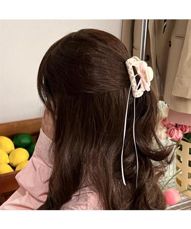 Women Hair Claw Clip Bowknot Chin Claw Clip Anti-slip Hair Grip Clip Hairstyle Hair Banana Clip Style2 - Buy Online on GoSupps.com
