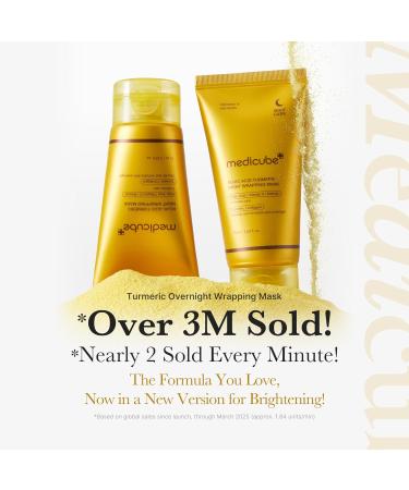 medicube Kojic Acid Turmeric Overnight Wrapping Peel Off Mask Brightens & Defends Against Skin Stress for a Clear Glowing Complexion Korean Skincare 2.53 fl. oz. Kojic Acid Tumeric - Buy Online on GoSupps.com