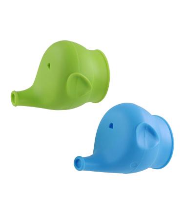 Acorn Baby Silicone Sippy Cup Lids 2pk - Blue/Green Reusable Stretch Lid | Spill Proof | Fits Any Cup - Buy Online on GoSupps.com