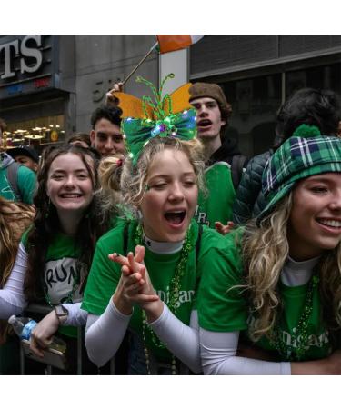 IYOU Bow Light Up Headband Green St Patrick's Day Led Hair Bands Mermaid Themed Party Costume Hair Accessories for Women - Buy Online on GoSupps.com