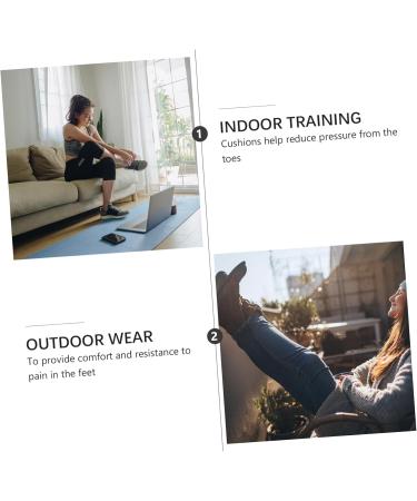 Didiseaon Silicone Forefoot Pad | Women's Clear Heel Insoles | Anti-Slip Metatarsal Support | Plantar Relief | 3 Pairs - Buy Online on GoSupps.com