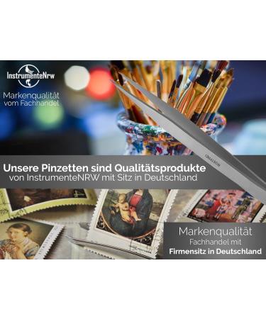 Precision Pointed Tweezers - 15 cm Stainless Steel for Eyebrow Plucking & Watchmaking - Universal Tweezers for Precision Mechanics - Buy Online on GoSupps.com