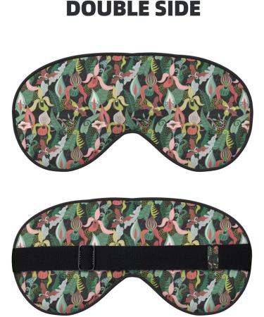 Jungle Sleep Mask - Adjustable Double-Sided Eye Mask for Ultimate Comfort & Eye Care | Soft Sleeping Eye Covers to Reduce Eye Edema - Buy Online on GoSupps.com