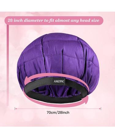 Second Generation Cordless Deep Conditioning Heat Cap - Microwavable and Safe for Hair Steaming - Flaxseed Interior for Maximum Heat Retention - Purple - Buy Online on GoSupps.com