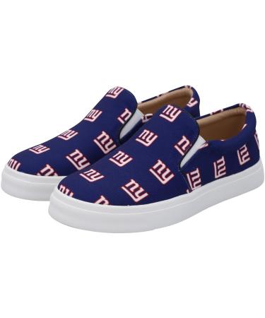 Cuce Women's Green Allover Print Slip-On Shoe New York Giants, Royal 8