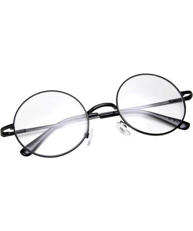 Buy grinderPUNCH Non-Prescription Round Frame Glasses - Clear Lenses Small Black | International Shipping Available - Buy Online on GoSupps.com