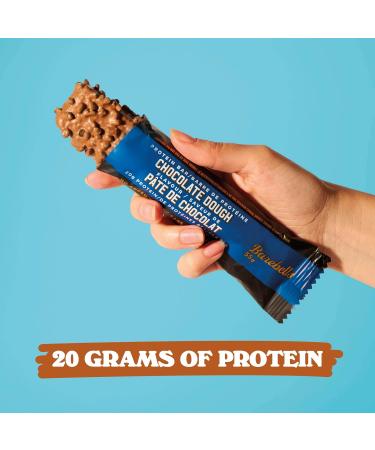 Barebells Protein Snacks Bars Chocolate Dough - 55g of High Protein - Chocolate Protein Bar with 1g of Total Sugars - Perfect on The Go Protein Snack & Breakfast Bars Chocolate Dough 12 Count (Pack of 2) - Buy Online on GoSupps.com