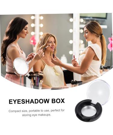 Ipetboom Makeup Blush 8pcs Eye Shadow Blank Lip Balm Empty Makeup Eyeshadow Storage Case Blush Powder Lipstick Travel 3.5x1.5cm Black - Buy Online on GoSupps.com