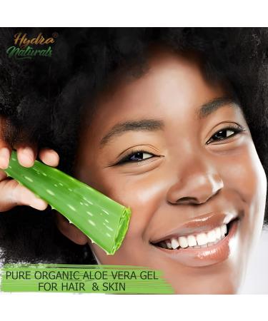 Organic Aloe Vera Gel 500ml - Face, Body, Hair, Sunburn Relief - Hydrating, Cooling, Refreshing - Vegan & Cruelty-Free - Buy Online on GoSupps.com