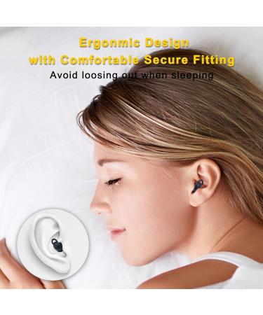 High-Quality Reusable Ear Plugs for Sleeping Noise Cancelling & Hearing Protection - Perfect for Work Concerts Swimming & More - Black Silicone - Buy Online on GoSupps.com